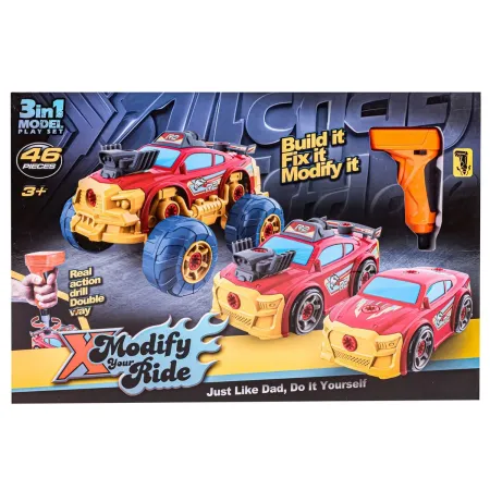 Sportowy, Terenowy Samochód do rozkręcania i skręcania 3w1 TUNING + Wkrętarka Monster Truck Przecena 1