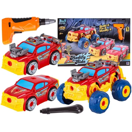 Sportowy, Terenowy Samochód do rozkręcania i skręcania 3w1 TUNING + Wkrętarka Monster Truck Przecena 1-1972271