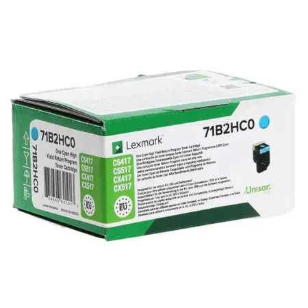 Oryginalny Toner Cyan Lexmark CS417, CS517, CX417, CX517 (71B2HC0)