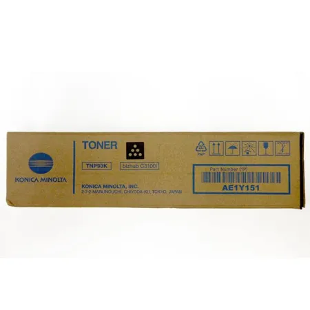 Oryginalny Toner Black Konica Minolta Bizhub C3100i (TNP93K, TNP-93K, AE1Y151)
