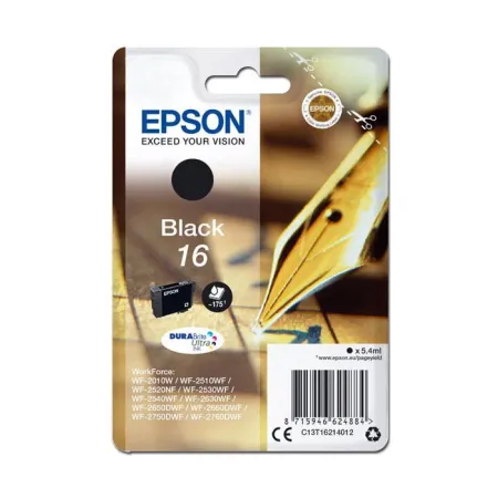 Oryginalny Tusz Black Epson 16 (T1621, C13T16214012)