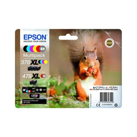 Oryginalny Tusz CMYK Epson 378XL + 478XL (T379D, C13T379D4010)