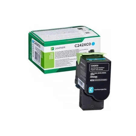 Oryginalny Toner Cyan Lexmark C2425 (C242XC0)