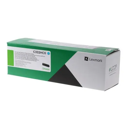 Oryginalny Toner Cyan Lexmark C3326 (C332HC0)