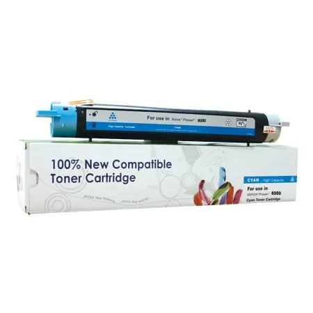 Toner Cartridge Web Cyan Xerox 6350 zamiennik 106R01144