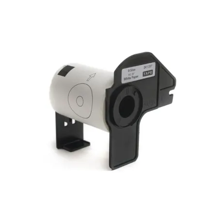 Etykiety JetWorld Zamiennik Brother DK Czarny na Białym 58mm*58mm*100 szt.  DK11207, DK-11207, DK11.207