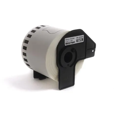 Etykiety JetWorld Zamiennik Brother DK Czarny na Białym 62mm*30.48m  DK22205, DK-22205, DK22.205