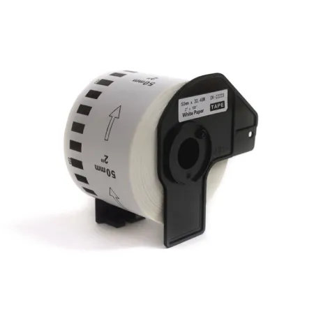 Etykiety JetWorld Zamiennik Brother DK Czarny na Białym 50mm*30.48m  DK22223, DK-22223, DK22.223