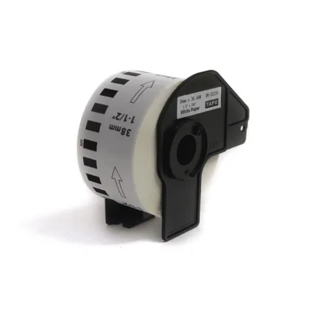 Etykiety JetWorld Zamiennik Brother DK Czarny na Białym 38mm*30.48m  DK22225, DK-22225, DK222.25