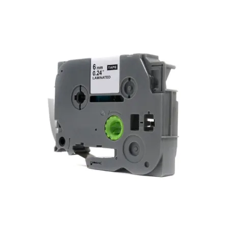 Taśma JetWorld Biały na Przezroczystym Zamiennik Brother 6mm x 8m TZe-115 (TZE115, TZ115, TZ-115, AZE115, AZE-115)