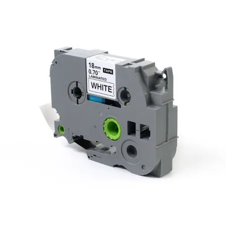 Taśma JetWorld Czarny na Matowym Białym Zamiennik Brother 18mm x 8m TZe-M241 (TZEM241, TZM241, TZ-M241, AZEM241, AZE-M241)