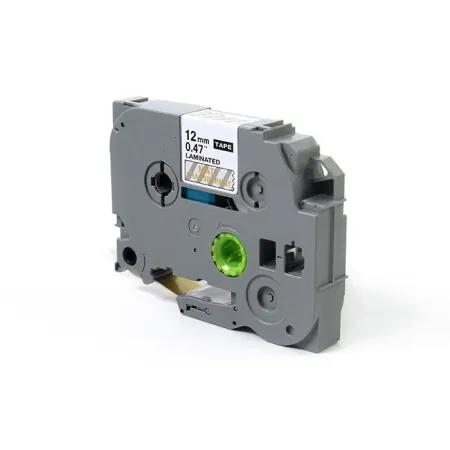 Taśma JetWorld Złoty na Matowym Przezroczystym Zamiennik Brother 12mm x 8m TZe-M34 (TZEM34, TZM34, TZ-M34, AZEM34, AZE-M34)