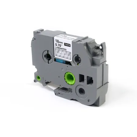 Taśma JetWorld Biały na Matowym Przezroczystym Zamiennik Brother 18mm x 8m TZe-M45 (TZEM45, TZM45, TZ-M45, AZEM45, AZE-M45)