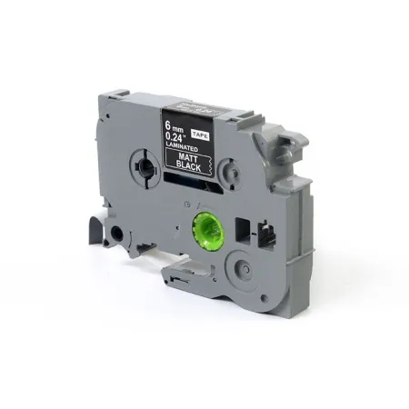 Taśma JetWorld Biały na Matowym Czarnym Zamiennik Brother 6mm x 8m TZe-MQ315 (TZEMQ315, TZMQ315, TZ-MQ315, AZEMQ315, AZE-MQ315)