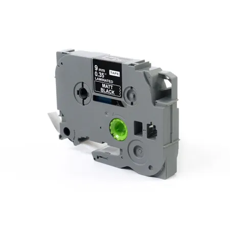 Taśma JetWorld Biały na Matowym Czarnym Zamiennik Brother 9mm x 8m TZe-MQ325 (TZEMQ325, TZMQ325, TZ-MQ325, AZEMQ325, AZE-MQ325)