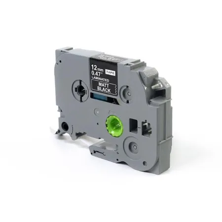 Taśma JetWorld Biały na Matowym Czarnym Zamiennik Brother 12mm x 8m TZe-MQ335 (TZEMQ335, TZMQ335, TZ-MQ335, AZEMQ335, AZE-MQ335)