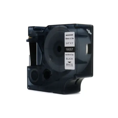 Taśma JetWorld Zamiennik Dymo Rhino Czarny na Białym (18057) rurka termokurczliwa 19mm x 1.5m