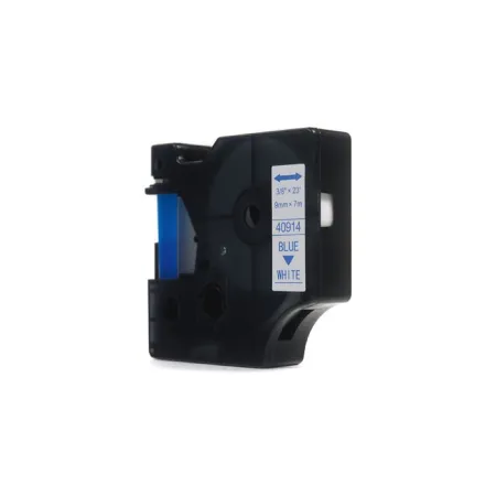 Taśma JetWorld Zamiennik Dymo D1 Niebieski na Białym 9mm x 7m  LM100, LM100Plus, LM100Series, LM120P, LM280, LM300, LM350, LM350D, LM350Series, LM360D