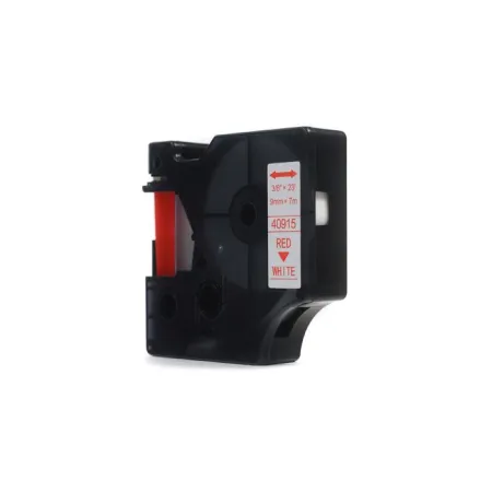 Taśma JetWorld Zamiennik Dymo D1 Czerwony na Białym 9mm x 7m  LM100, LM100Plus, LM100Series, LM120P, LM280, LM300, LM350, LM350D, LM350Series, LM360D,