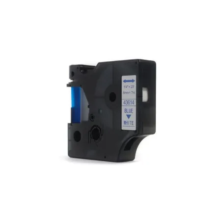 Taśma JetWorld Zamiennik Dymo D1 Niebieski na Białym 6mm x 7m  LM100, LM100+, LM200, LM300, LM400, LM420P, LM350, LM350D, LM360D, LM450D, LM260P, LM12