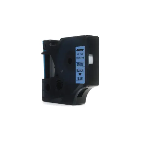 Taśma JetWorld Zamiennik Dymo D1 Czarny na Niebieskim 12mm x 7m LM100, LM100+, LM200, LM300, LM400, LM420P, LM350, LM350D, LM360D, LM450D, LM260P, LM1