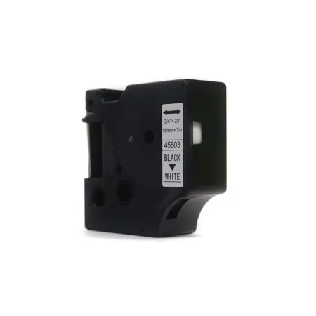 Taśma JetWorld Zamiennik Dymo D1 Czarny na Białym, 19mm x 7m  (45803) (S0720830)