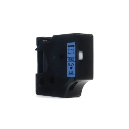 Taśma JetWorld Zamiennik Dymo D1 Czarny na Niebieskim, 19mm x 7m (45806) (S0720860)