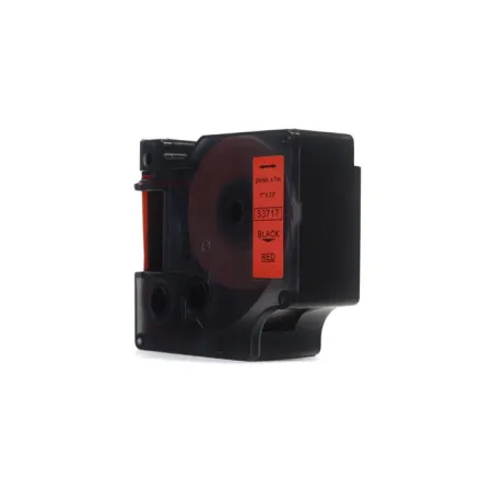 Taśma JetWorld Zamiennik Dymo D1 Czarny na Czerwonym, 24mm x 7m (53717) (S0720970)