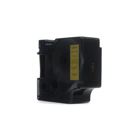 Taśma JetWorld Zamiennik Dymo D1 Czarny na Złotym, 24mm x 7m (53723)