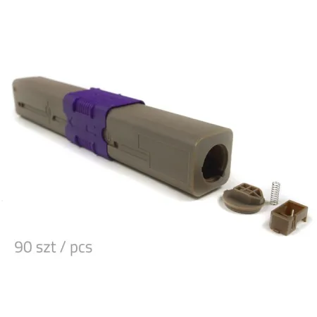 Pusta kaseta OKI C301 CMY 100% nowa (wystarczy wsypać proszek i założyć odpowiedni chip) (opakowanie 90szt)