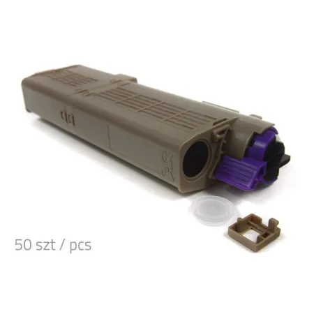 Pusta kaseta OKI C532 CMYK 100% nowa (wystarczy wsypać proszek i założyć odpowiedni chip) (opakowanie 50szt)