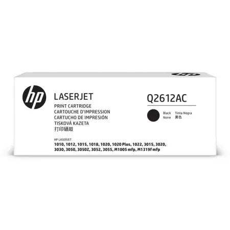 Oryginalny Toner Czarny HP LaserJet 1010, 1012, 1015, 1018, 1020, 1022, 3015, 3020, 3030, 3050, 3052, 3055, M1005 MFP, M1319F MFP (12AC Q2612AC), komp
