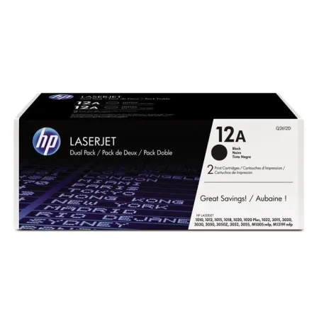 Oryginalny Toner Czarny HP LaserJet 1010, 1012, 1015, 1018, 1020, 1022, 3015, 3020, 3030, 3050, 3052, 3055, M1005 MFP, M1319F MFP (12A Q2612AD) (DWUPA
