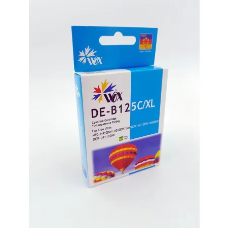 Tusz Wox Cyan Brother LC 125C XL zamiennik LC125XLC