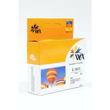Tusz Wox Yellow EPSON 202XL zamiennik C13T02H44010 (C13T02F44010)