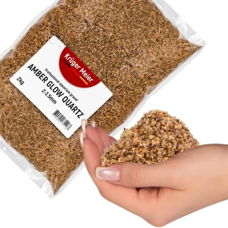 Kruger Meier Amber Głów Quartz 2–3,5 mm – Żwirek akwarystyczny 2 kg-1994680