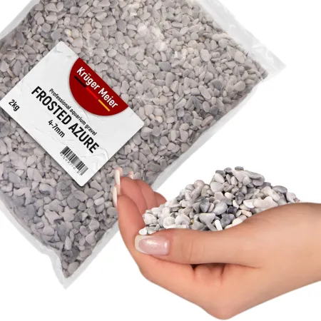 Kruger Meier Frosted Azure 4–7 mm – Żwirek akwarystyczny 2 kg-1994718