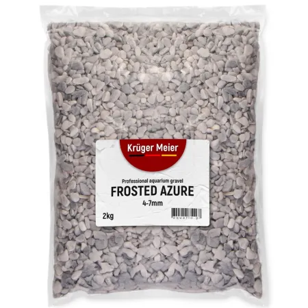 Kruger Meier Frosted Azure 4–7 mm – Żwirek akwarystyczny 2 kg