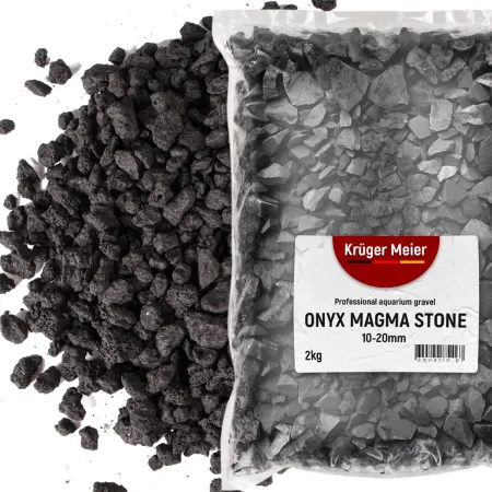 Kruger Meier Onyx Magma Stones 10-20 mm - Żwir do akwarium 2kg-1997117