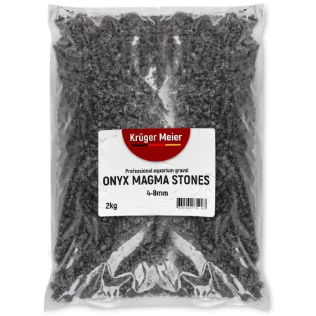 Kruger Meier Onyx Magma Stones 4-8 mm - Żwirek do akwarium 2kg