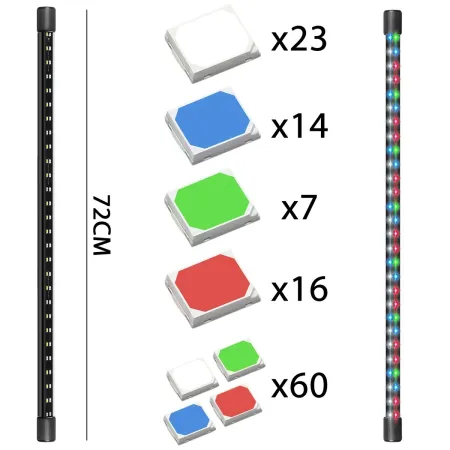 Kruger Meier LAFLORA S-Line 80 - świetlówka LED 72cm-1998816