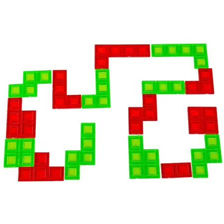 Rodzinna Gra Logiczna Klocki + Podstawka Blokowanie Układanka Z Klockami-2001825