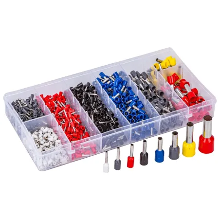 Konektory Kablowe, Zestaw Tulejek, Końcówek 800 szt. Tulejki Do Zaciskarki, Praski-2002347