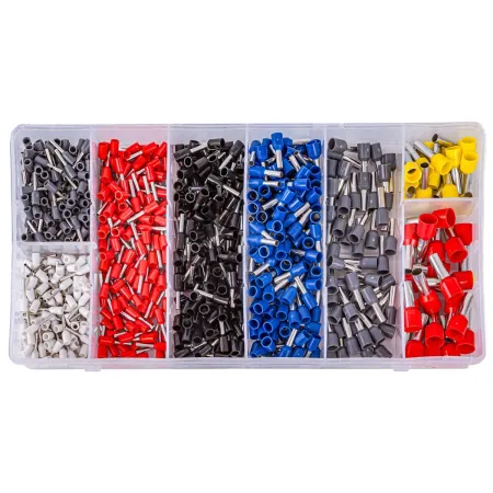 Konektory Kablowe, Zestaw Tulejek, Końcówek 800 szt. Tulejki Do Zaciskarki, Praski-2002349