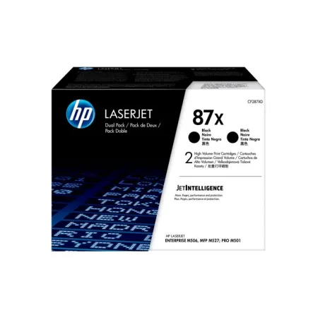 Oryginalny Toner Czarny HP LaserJet Enterprise M501, M506, M527 (87X CF287XD) (DWUPAK), kompatybilne z CF287X