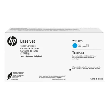 Oryginalny Toner Cyan HP LaserJet 5700, 5800, 6700, 6701, 6800, 6801 (213YC W2131YC), kompatybilne z W2131Y