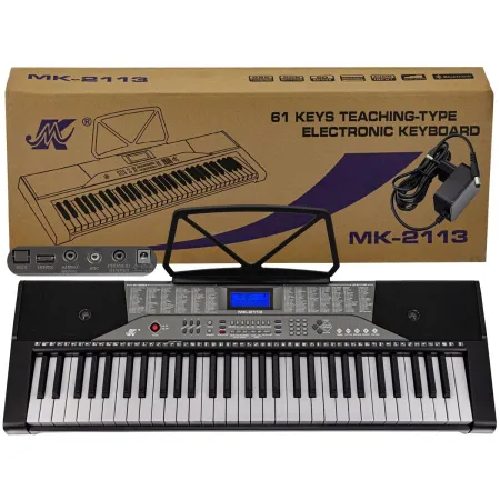 Keyboard MK-2113 Organy, 61 Klawiszy, Zasilacz Przecena 3-2002599