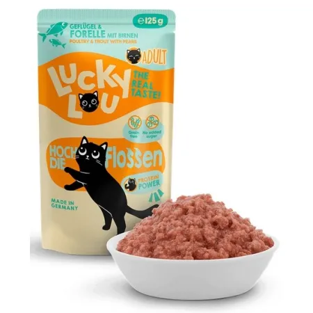 Lucky Lou Lifestage Adult Drób i pstrąg saszetka 125g-2025731