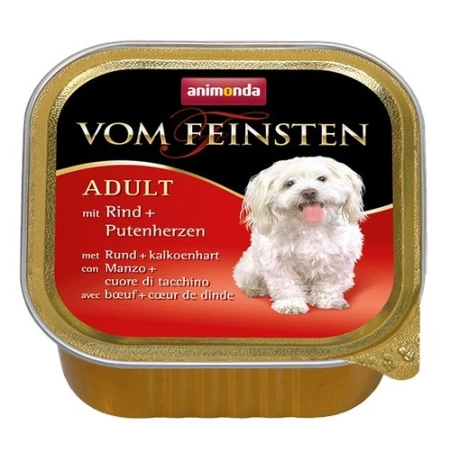 Animonda vom Feinsten Dog Wołowina i Serca Indyka 150g-2025743