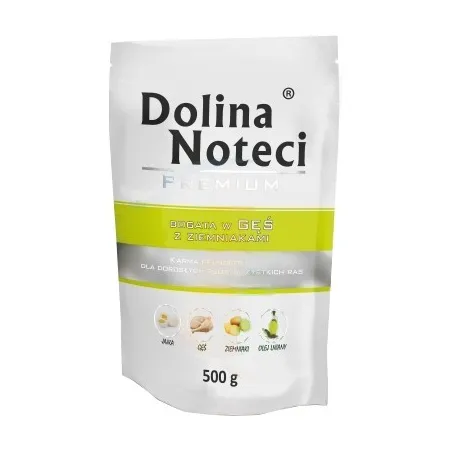 Dolina Noteci Premium Pies Gęś i ziemniaki saszetka 500g